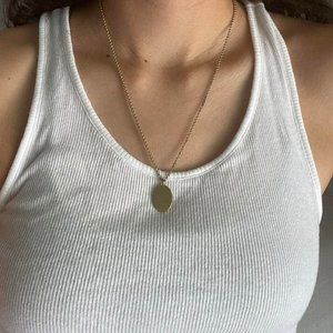 Madewell Gold Chain Pendant Necklace